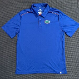 Fanatics Florida Gators Men's Blue Short Sleeve Dri-fit Polo Large